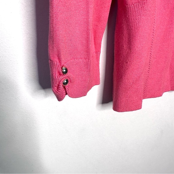 WHBM | Pink Button Down Cardigan Sweater Size Large - Picture 4 of 6